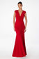 Mermaid dress V-neckline covered back-2