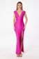 V-Neck Fitted Dress With Square Back-2