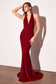 Halter V-neck mermaid dress-1
