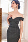 Sparkly Mermaid Dress With Sweetheart Neckline And Off-The-Shoulders-2