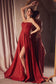 Strapless A-line dress with round neckline and bodice-5