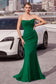 Strapless scoop neckline bodycon dress with a beautifully gathered bodice and hip line-1