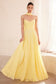 Strapless sweetheart neckline A-line dress-6