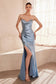 Strapless V-neck bodycon dress-1