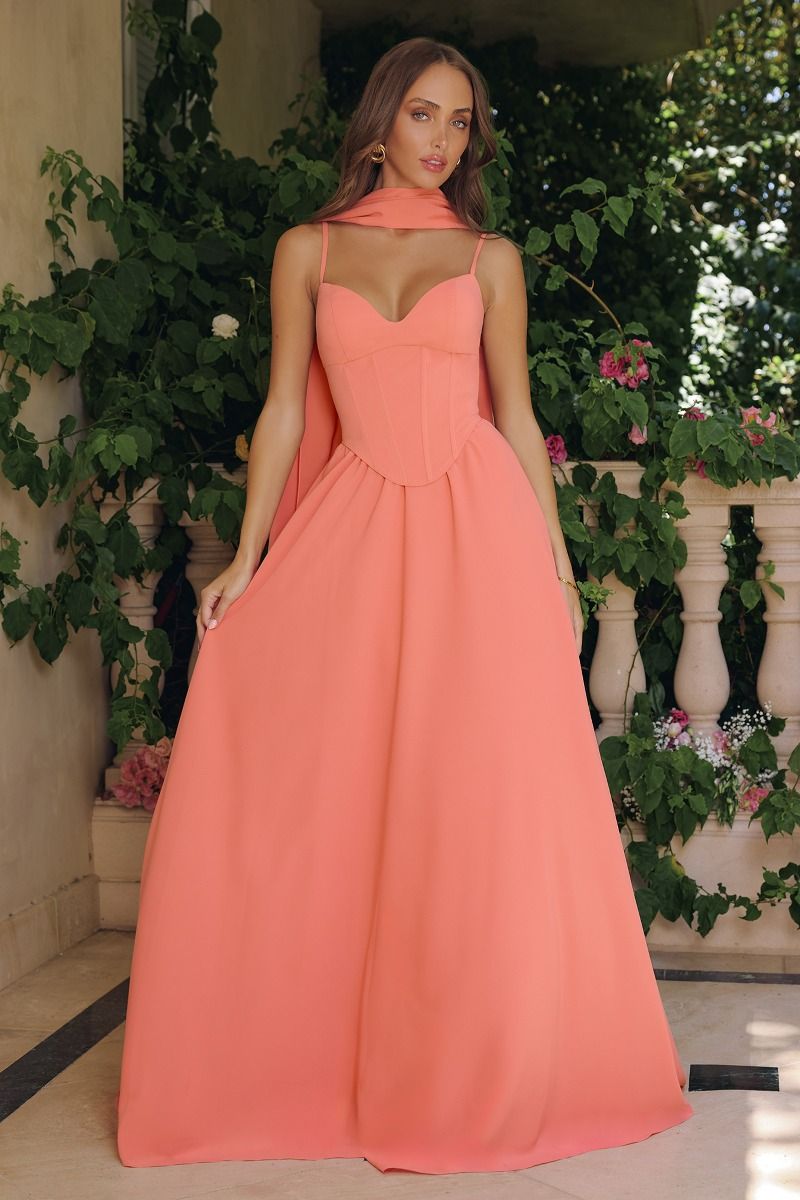 Sweetheart neckline A-line dress-3