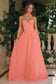 Sweetheart neckline A-line dress-3