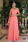 One Shoulder Chiffon Corset Gown-6