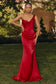 One Shoulder Stretch Satin Gown-4