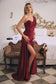 Elegant Draped Satin Eevening Gown-2