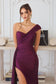 Elegant Draped Satin Eevening Gown-3