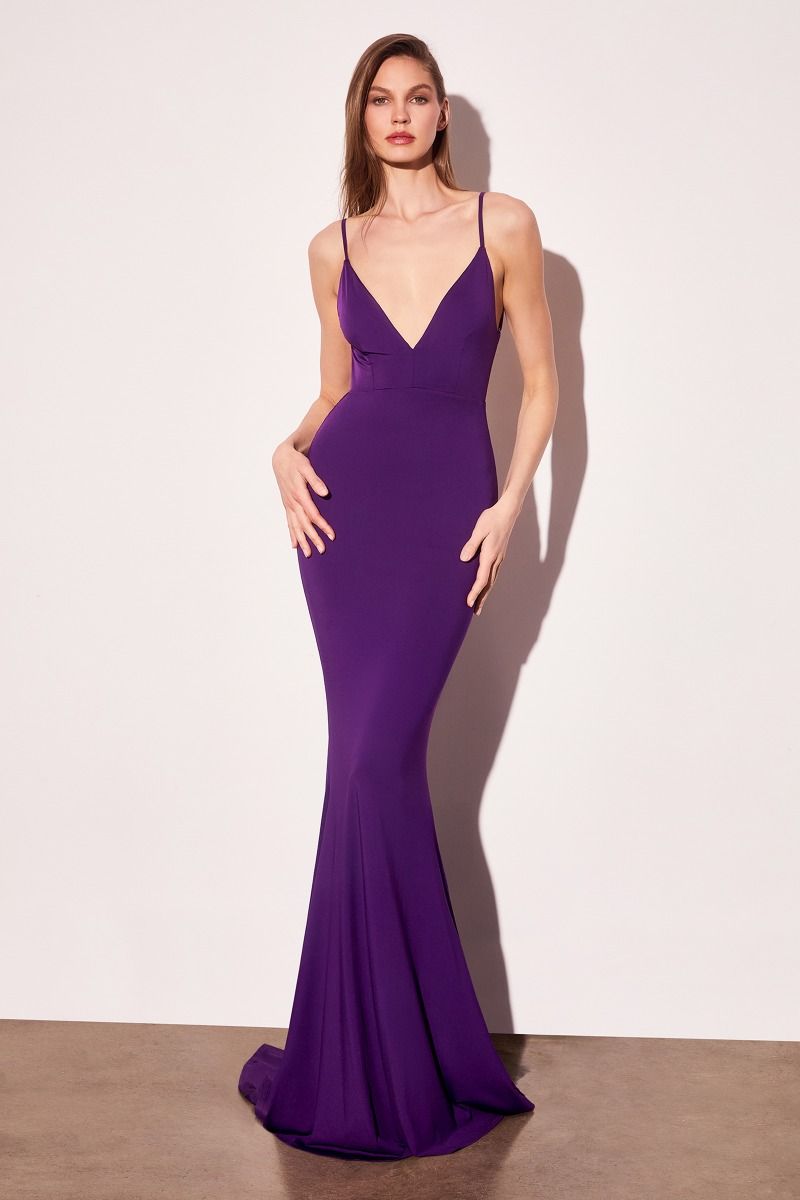 Mermaid Dress With Spaghetti Straps-3