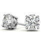 2.00 CTW AGI Certified Lab Grown Diamond (G-VS) Stud Earrings in 14K White or Yellow Gold-6