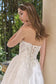 A-Line Wedding Gown With A Strapless Sweetheart Neckline And Intricately Embroidered Lace Bodice.-2