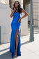 Satin Mermaid Double Spaghetti Straps Long Evening & Bridesmaid Dress AC391-9