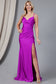 Satin Mermaid Double Spaghetti Straps Long Evening & Bridesmaid Dress AC391-5