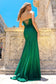 Strapless Embroidered Bodice Side Slit Long Prom Dress AC7031-5