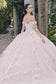 Off Shoulder Embroidered Lace Open Corset Back Long Quinceanera Dress JTJT1460J-5