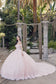 Off Shoulder Embroidered Lace Open Corset Back Long Quinceanera Dress JTJT1460J-6