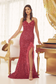 Embroidered Sequin Feather Skirt Side Slit Long Prom Dress NXR1059-16
