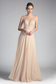 A-Line Chiffon Dress with Illusion Neckline-6