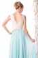 V-Neck with Two Colors Dress-4