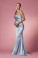 Open Back Spaghetti Straps Long Bridesmaid & Prom Dress NXR1026-1