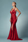 Double Spaghetti Straps Slit Long Bridesmaid & Prom Dress NXE1035-4