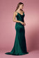 Open Back Spaghetti Straps Long Bridesmaid & Prom Dress NXR1026-4