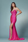 Embellished Jewel Side Slit Long Bridesmaid & Prom Dress NXE1038-2