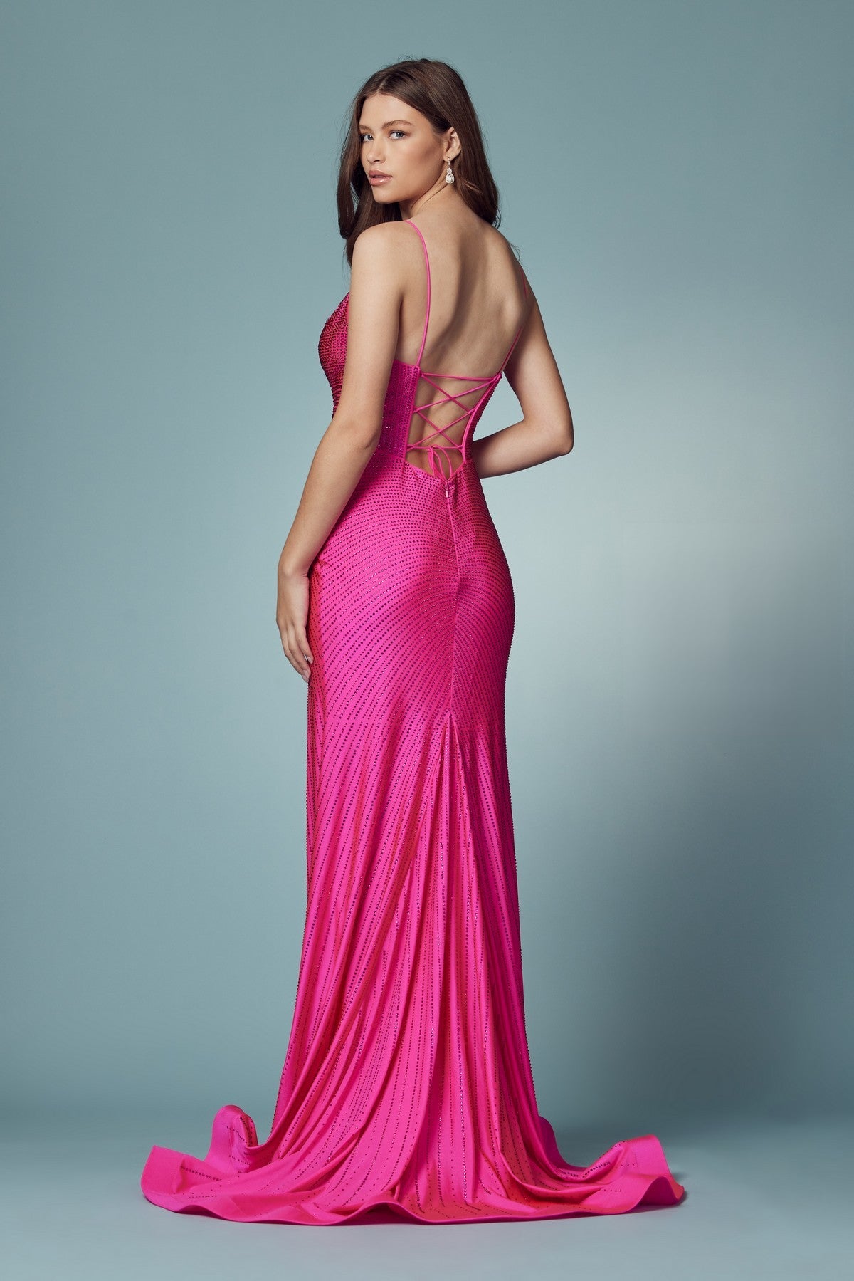 Embellished Jewel Side Slit Long Bridesmaid & Prom Dress NXE1038-4