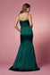 Open Back Spaghetti Straps Long Bridesmaid & Prom Dress NXR1026-6