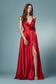 Double Breasted Spaghetti Straps High Slit Long Bridesmaid Dress NXR1029-11