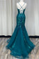 Memraid Tulle Skirt Embroidered Lace Long Prom Dress NXC1108-5
