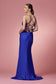 Cowl Neck Open Criss Cross Back Satin Long Prom & Bridesmaid Dress NXE1007-3