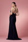 Double Spaghetti Straps Slit Long Bridesmaid & Prom Dress NXE1035-9