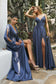 Soft Satin A-Line Sweatheart Neckline With Slit-1