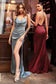 Cowl Satin Fitted Gown-6