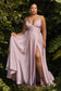 Sweetheart Neckline Soft Satin A-Line Curvy Fit-8