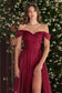A-Line Satin Off The Shoulder Dress-8
