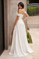 Soft Satin Off The Shoulder Bridal Gown-1