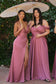 Fitted Ruched Satin Dress-2