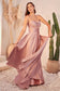 Strapless A-Line Satin Keyhole Sweetheart Long Evening Dress CD7496-9