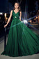 A-Line Satin Keyhole Dress-6