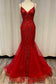 Memraid Tulle Skirt Embroidered Lace Long Prom Dress NXC1108-6