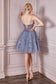 Strapless A-Line Short Dress-4