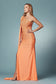 One Shoulder High Slit Embellished Jewel Long Prom & Evening Dress NXE1039-3