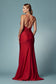 Double Spaghetti Straps Slit Long Bridesmaid & Prom Dress NXE1035-12