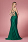 Cowl Neck Open Criss Cross Back Satin Long Prom & Bridesmaid Dress NXE1007-9