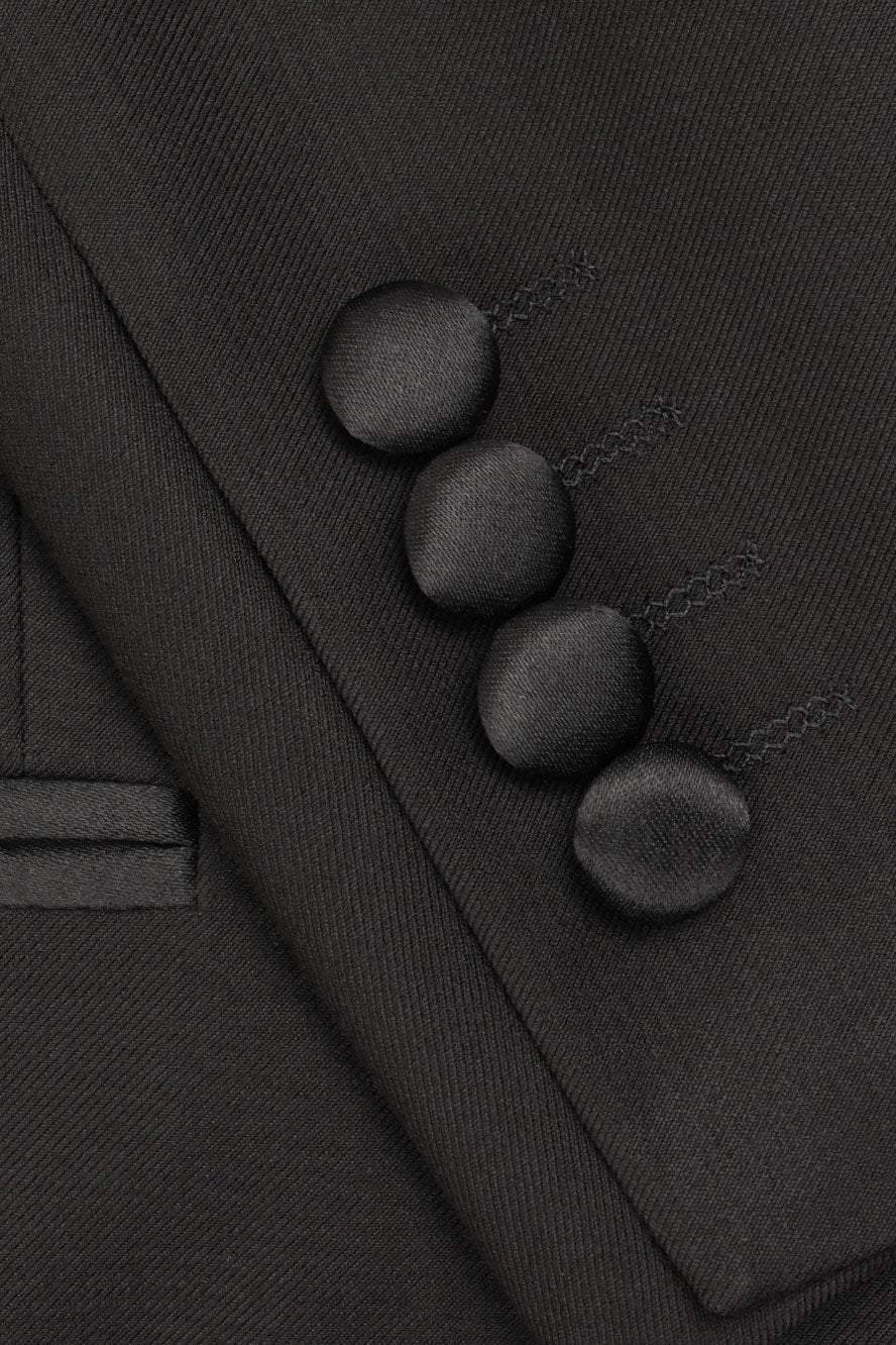 "London" Black Tuxedo Jacket-2