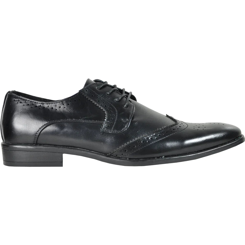 BRAVO Men Dress Shoe KING-2 Wingtip Oxford Shoe-4